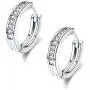 Huggies Earrings, 18K Gold Plated Cubic Zirconia Rhinestone Hoop Earrings for Women Jewelry Gifts Huggies Earrings, 18K Gold Plated Cubic Zirconia Rhinestone Hoop Earrings for Women Jewelry Gifts