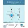 HXZZ Fine Jewelry Natural Gemstone Women Gifts 925 Sterling Silver Swiss Blue Topaz Pendant Necklace HXZZ Fine Jewelry Natural Gemstone Women Gifts 925 Sterling Silver Swiss Blue Topaz Pendant Necklace
