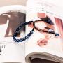 MISS RIGHT Evil Eye Nazar Amulet Ojo Protection Bracelet Necklace Turco Kabbalah Good Luck Bolo Cord Bracelet Dainty Lucky Beaded Charm Pendant Necklace for Women Men Girls
