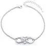 S925 Sterling Silver I Love You Mom Heart Infinity Bracelet for Mother Mama Mommy Mum Birthday Jewelry