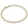 Miabella 18K Gold Over Sterling Silver Italian 3mm, 4mm Solid Diamond-Cut Mariner Link Chain Anklet Ankle Bracelet for Women, 9, 10 Inch Made in Italy Miabella 18K Gold Over Sterling Silver Italian 3mm, 4mm Solid Diamond-Cut Mariner Link Chain Anklet Ankle Bracelet for Women, 9, 10 Inch Made in Italy