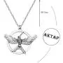 AKTAP Movie Pendant Necklace The Hunger Games Movie Gift for Film Movies Fans AKTAP Movie Pendant Necklace The Hunger Games Movie Gift for Film Movies Fans