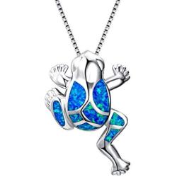 Lucky Frog Toad Crystal Sweater Chain Long Chain Animal Pendant Necklace for Girls Jewelry