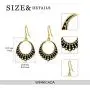 WINNICACA S925 Sterling Silver Dissent Collar Earrings RBG Gifts for Fans of Ruth Bader Ginsburg