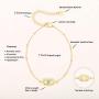 PEARLADA 18K Gold Satellite Chain Bracelet Fashion Evil Eye Sun Charm Bracelet for Women Adjustable Gold Jewelry Handmade for Her