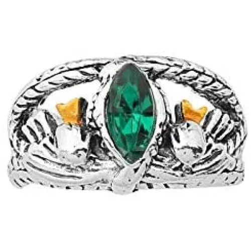 FAADBUK The Lord of The Rings Jewelry The Lord of The Rings Aragons Green Stone Rings 8 to 11 Aragon Snake Gothic Rings