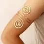 ALoveSoul Adjustable Gold Upper Arm Jewelry Cuff Bracelet Armlet Armband Bangle