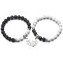 ZHEPIN Best Friend Bracelet,Relationship Bracelets-Love Formed by The Bracelet Symbolizes Connected Heart
