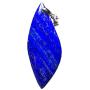 Lapis Pendant,Natural Royal Blue Lapis Lazuli Stone Jewelry For Woman Man Crystal 48x19x5mm Beads Silver Gemstone AAAA