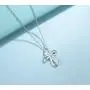 FANCIME White Gold Plated 925 Sterling Silver Birthstone Open Loop Celtic Cross Crucifix Infinity Pendant Necklace For Women Girls, 16'' + 2'' Extender FANCIME White Gold Plated 925 Sterling Silver Birthstone Open Loop Celtic Cross Crucifix Infinity Pendant Necklace For Women Girls, 16'' + 2'' Extender