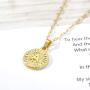 Sewyer Gold Initial Necklace-14K Gold Filled Disc Pendant Capital Letter Personalized Engraved Alphabet Name Choker Handmade Dainty Necklace Gift for Women Girls