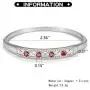 Almusen Women Hollow Bangle Cubic Zirconia Stones Jewelry for Women with Crystal Bracelet Birthday Women Teen Girls Women Girls Valentines Day Gifts with Elegant Jewelry Box