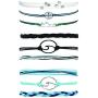 3 PcsVSCO String Wave Bracelet Adjustable Friendship Bracelet Handcrafted Jewelry Women (set A)