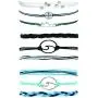 3 PcsVSCO String Wave Bracelet Adjustable Friendship Bracelet Handcrafted Jewelry Women (set A) 3 PcsVSCO String Wave Bracelet Adjustable Friendship Bracelet Handcrafted Jewelry Women (set A)