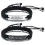 XUANPAI Personalized Handmade Braided Rope ID Plate Couples Bracelets for Women Men Friendship … XUANPAI Personalized Handmade Braided Rope ID Plate Couples Bracelets for Women Men Friendship …