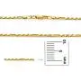 The Bling Factory 4mm 14k Yellow Gold Plated Flat Figaro Chain Necklace The Bling Factory 4mm 14k Yellow Gold Plated Flat Figaro Chain Necklace