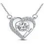 YINSHIFU Personalized Name Necklace 925 Sterling Silver Beating Heart Pendant with Simulated Birthstone Promise Necklace Forever Love Jewelry Gift for Women YINSHIFU Personalized Name Necklace 925 Sterling Silver Beating Heart Pendant with Simulated Birthstone Promise Necklace Forever Love Jewelry Gift for Women