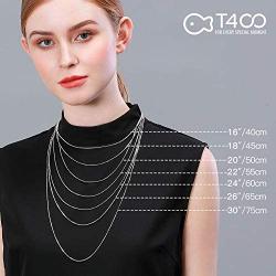 T400 925 Sterling Silver 1.5mm 1mm Italian Box Chain Necklace Unisex Gift for Women Men Boys 16 18 20 22 24 26 30 inches