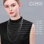 T400 925 Sterling Silver 1.5mm 1mm Italian Box Chain Necklace Unisex Gift for Women Men Boys 16 18 20 22 24 26 30 inches T400 925 Sterling Silver 1.5mm 1mm Italian Box Chain Necklace Unisex Gift for Women Men Boys 16 18 20 22 24 26 30 inches