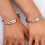 KUIYAI I Love You I Know Couple Fork Cuff Bracelet Star War Christmas Valentines Day Gift