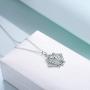YFN Sterling Silver Godspeed Friendship Pendant Necklace Best Friends Necklace Gifts Feather Jewelry for Women 18''
