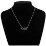 KUIYAI Estrogen Molecule Necklace Female Symbol Necklace Gift for Women KUIYAI Estrogen Molecule Necklace Female Symbol Necklace Gift for Women