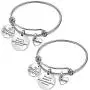 No Matter Where Mother Daughter Bangle Bracelets Gifts The Love Between Mother and Daughter Is Forever No Matter Where Mother Daughter Bangle Bracelets Gifts The Love Between Mother and Daughter Is Forever