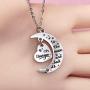 Jewelady I Love You to The Moon and Back Womens Necklace,Birthday Gifts Idea for Mom Sister Daughter Grandma,Present for Women Girls,Family Present for Her.