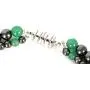 Elegant Womens Hematite Magnetic Therapy Necklace with Healing Stones Pain Relief for Neck Arthritis Migraine Headaches Shoulders and Back (Regular, Green Aventurine)