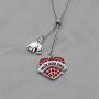 G-Ahora Delta Sigma Theta Sorority Bracelet I Love DST Jewelry Greek Sorority Gift Delta Sigma Theta Sorority Jewelry