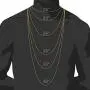 HaHaGirl Cuban Link Chain for Men Iced Out,Gold Silver Finish Rhinestones Cuban Link Chain Miami Choker Necklace Bracelet,Cz Prong Set,Fashion Accessory for Hip Hop Lovers