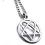 Elfasio Mens Womens Stainless Steel Pendant Necklace Heartagram Star Heart Him Chain Vintage jewelry Elfasio Mens Womens Stainless Steel Pendant Necklace Heartagram Star Heart Him Chain Vintage jewelry