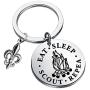 FAADBUK Scout Life Keychain Scouting Gift Eat Sleep Scout Repeat Jewelry Scout Oath Inspired Gift Scout Honor Gifts