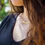Custom Name Necklace Personalized 18K Gold Plated Nameplate Pendant Gift for Women