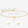 Mevecco Tiny Gold Heart Initial Necklace 14K Gold Filled Handmade Letter Heart Choker Necklace for Women Kids Child Initial Necklace Minimalist Personalized Jewelry Flower Women