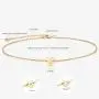 Mevecco Tiny Gold Heart Initial Necklace 14K Gold Filled Handmade Letter Heart Choker Necklace for Women Kids Child Initial Necklace Minimalist Personalized Jewelry Flower Women