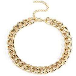 Ingemark Cuban Chunky Link Chain Choker Unisex Punk Style Thick Wide Necklace Jewelry