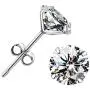 Cubic Zirconia Hypoallergenic Stud Earrings for Women Men Girls, BAMOER Sterling Silver with 14K White Gold Multi-Element Earring Cubic Zirconia Hypoallergenic Stud Earrings for Women Men Girls, BAMOER Sterling Silver with 14K White Gold Multi-Element Earring