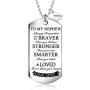 To My nephew Pendant Necklace Jewelry Encouragement Gift from aunt Inspirational Gifts For nephew Jewelry