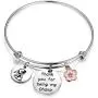 BAUNA Ohana Bracelet for Women Family BBF Thanks for Being My Ohana Bracelet Hawaiian Bracelets Jewelry for Aloha