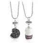 2 Pieces / Set of Mini Biscuits and Coffee Pendant Necklace Cookies Milk BFF Gift Food Friendship Jewelry