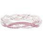 So Pretty Rhinestone Stretch Bracelet for Women Girls Silver Plated Clear Crystal Bridal Jewelry