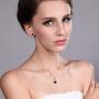 Gem Stone King 3.05 Ct Blue Sapphire Diamond 18K Yellow Gold Plated Silver Pendant Earrings Set
