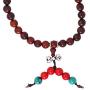 Mandala Crafts Natural Wood 108 Mala Prayer Beads Necklace, Bracelet from for Meditation, Yoga