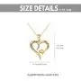 14k Gold''I love You Forever'' Heart Necklace for Women, Real Gold Love Jewelry for Her, 16+1+1 Inch 14k Gold''I love You Forever'' Heart Necklace for Women, Real Gold Love Jewelry for Her, 16+1+1 Inch