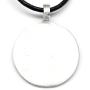Trilogy Jewelry Pewter Lunar Pentagram with 3 Swarovski Crystals for Birthday on Leather Necklace