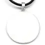 Trilogy Jewelry Pewter Lunar Pentagram with 3 Swarovski Crystals for Birthday on Leather Necklace