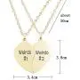 MJartoria Best Friend Necklaces BFF Necklace for 2 Friendship Valentines Day Gifts Split Heart Necklace Weirdo 1 Weirdo 2 Best Friends Forever Pendant Set MJartoria Best Friend Necklaces BFF Necklace for 2 Friendship Valentines Day Gifts Split Heart Necklace Weirdo 1 Weirdo 2 Best Friends Forever Pendant Set