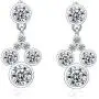 Deelan Mickey Jewelry Stud Earrings For Women Mouse Drop Dangle Charm Rose Gold Platinum Plated Zircon Earring Deelan Mickey Jewelry Stud Earrings For Women Mouse Drop Dangle Charm Rose Gold Platinum Plated Zircon Earring
