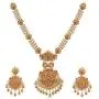 Tarinika Arina Gold-Plated Indian Jewelry Set with Necklace and Earrings - White Red Green Tarinika Arina Gold-Plated Indian Jewelry Set with Necklace and Earrings - White Red Green